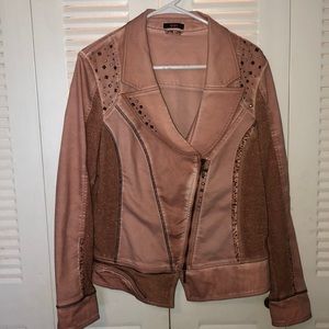 Pink studded jacket